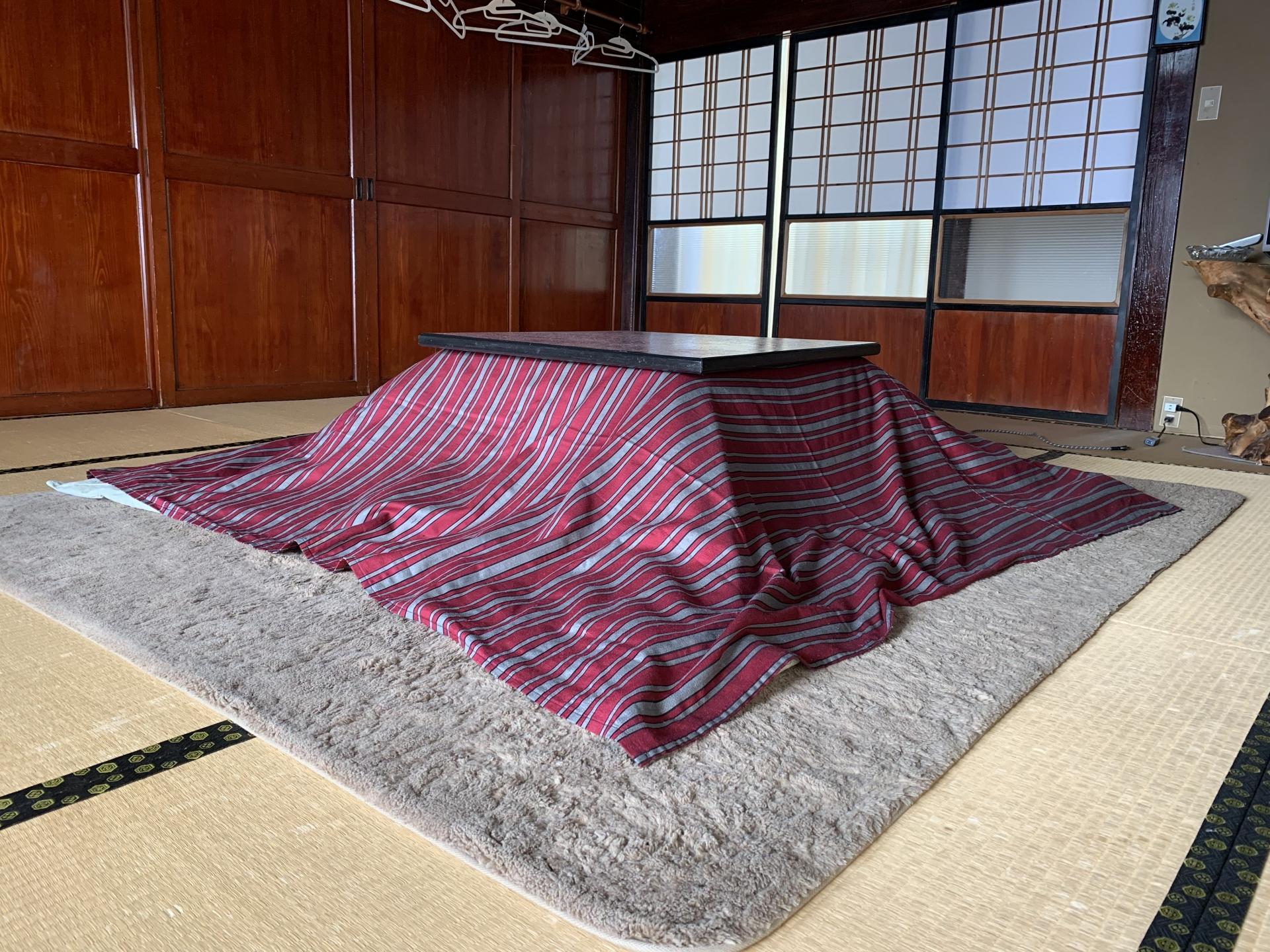 布団もヒーターも一式で